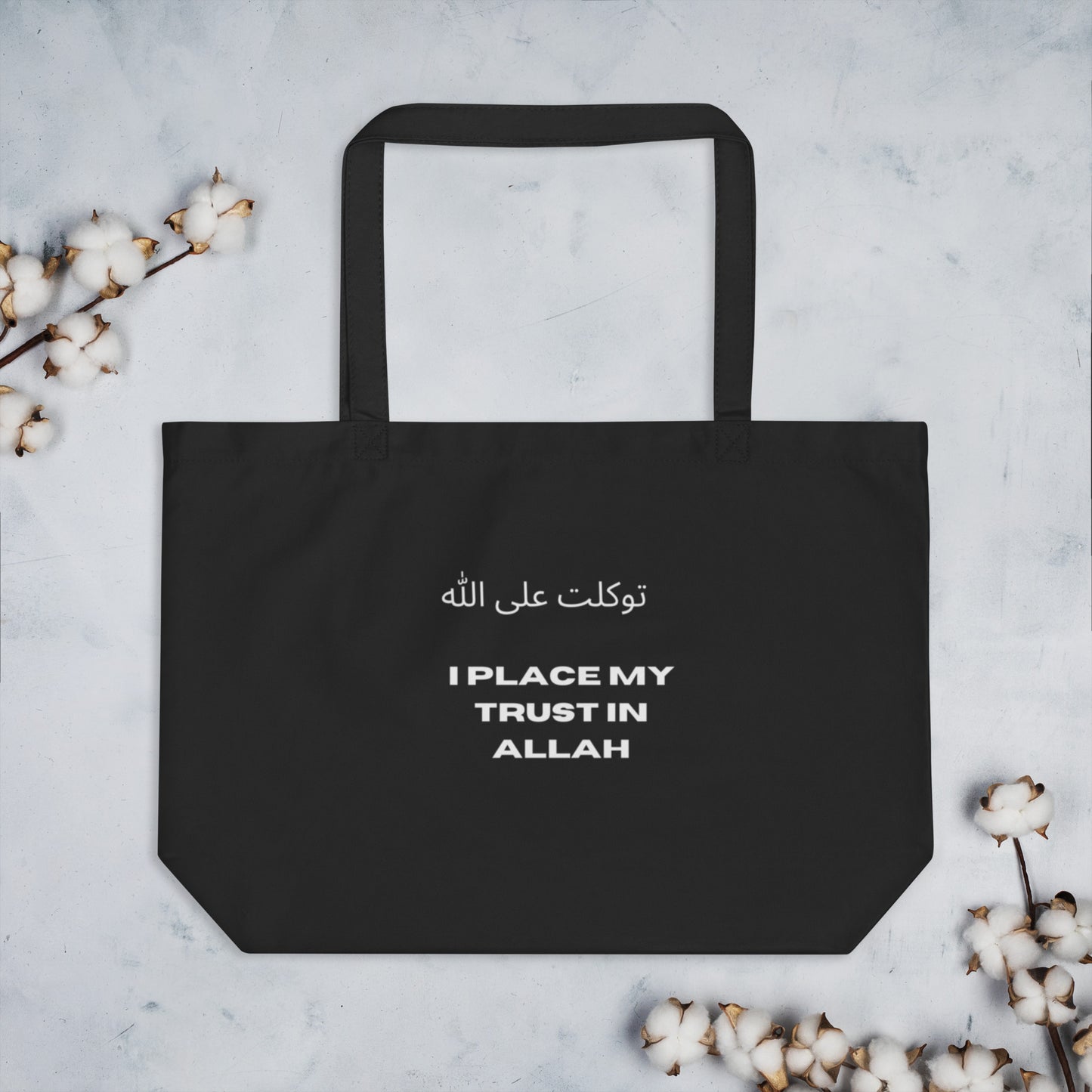 Large organic tote bag spiritual